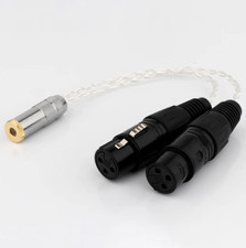 4.4mm Female to XLR Balanced Audio Adapter HiFi 7N OCC Silver Plated Audio Cable picture