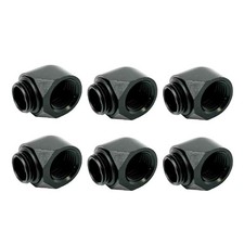 Dracaena.io 6-Pack G1/4 Extender Fitting, M-F, Black, Brass picture