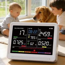 16 in 1 Air Quality Monitor Indoor High-Precision CO2 Monitor & HD Screen picture