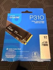 Crucial P310 1TB PCIe Gen4 NVMe M.2 2280 SSD CT1000P310SSD8 New and sealed picture