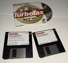 Quicken TurboTax Deluxe Tax Year 1997 Federal & CA State Windows 95 3.1 picture