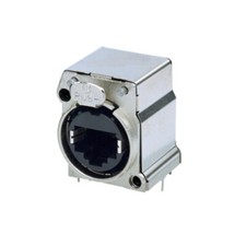 Neutrik NE8FBH-C5-LED1-S etherCON CAT5e SMD LED shielded PCBH Mount Receptacle picture