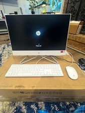 HP All-in-One Desktop PC, White, Includes Wired Keyboard & Mouse picture