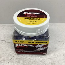 Platinum Tools 202003J EZ-RJ45 CAT5E Connector 100/Jar picture