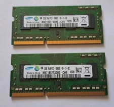 Samsung 2gb 1Rx8 PC3 10600s 09-11 -B2 SO-DIMM Laptop RAM Memory Module 2pcs picture