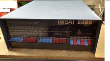 Vintage IMSAI 8080 S-100 Microcomputer Chassis with Power Supply READ LISTING picture