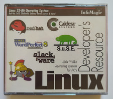 InfoMagic Linux Developer's Resource 6 CD Set 1999 Red Hat Slackware SuSE picture