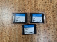 Crucial BX500 SSD Lot 4TB Total 2x 1TB + 1x 2TB SATA 2.5” Never Used picture