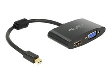 Delock VGA Adapter Displayport mini St> HDMI black adapter 65553 picture