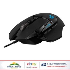 Black Wired Gaming Mouse with Touch Scroll and Precision Tracking Features picture