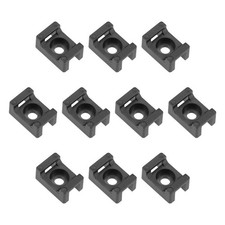 Cable Tie Mount Flexible Wire Clip Base 5.2mm/Black/90 Pcs picture