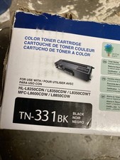 Brother TN-331BK BLACK Cartridge Genuine OEM Nos In Original Retail Box picture