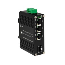 Mini Industrial 3 Port Gigabit PoE Switch with DC12V-48V to DC48V Voltage picture