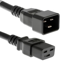 CablesAndKits - 3 Prong Heavy Duty AC Power Cord 8FT 20A/250V, 12 AWG, picture