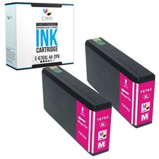CMYi 2-PK Compatible T676XL Magenta Ink for Epson WorkForce Pro WF-4533 WF-4540 picture