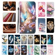 Flower Butterfly Wallet Cover Case for Infinix Tecno Camon 18 Pro Spark 7 8 POP picture