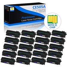 20PK CE505A 05A Toner Cartridge Compatible For HP LaserJet P2035n P2050 Black picture