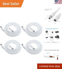 Versatile 4pcs 2m DC Extension Cable for Home Security & Low-Voltage Devices picture