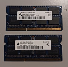 INFINEON IMSH2GS13A1F1C-10F 4GB (2X2GB) Notebook SODIMM DDR3 PC8500(1066) UNBUF  picture
