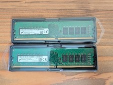 Micron 32GB Kit (2x16GB) DDR4 2666MHz PC4-2666V Desktop RAM MTA16ATF2G64AZ-2G6E1 picture