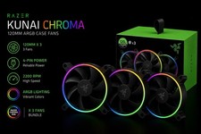 🔥 Razer Kunai Chroma 120mm ARGB Case Fan （3 fans）| US Seller | SALE 🔥 picture