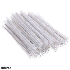 100 Pcs 60mm x 1.5mm Fiber Optic Fusion Splice Protector Tube Sleeve Steel Rod picture