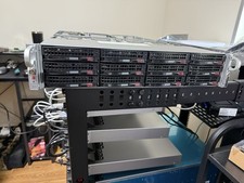FREENAS ZFS Server 2U 12 Bay SYS-6028U-SAS3 X10DRU-i+ 2x E5-2683 V3 128GB RAM  picture