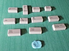TOUCHDOWN KEYTOPS - 11 Pieces - For IBM PC, XT, PC Portable - w/Adhesive  picture