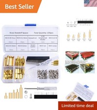 220PC Brass Spacer Kit: M2.5 Hex Column Standoffs with Washers for Raspberry Pi picture