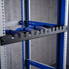 5pcs Single-Sided Fishbone Cable Manager, 19” Cold Rolled Steel Panel picture