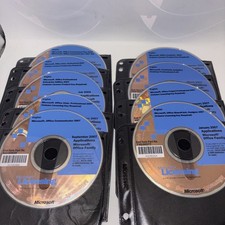 Vintage Microsoft Office 2003 2007 Licensing Installation Discs Lot Disc Only picture