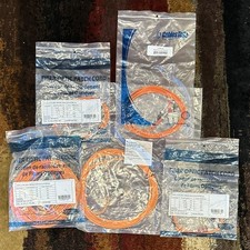 Lot of 5 - Wirewerks Orange Duplex Fiber Optic Patch Cable Optical Network picture