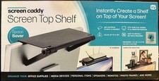 Computer TV Monitor Screen Top Shelf - Space Saving Top Caddy Storage Rack picture