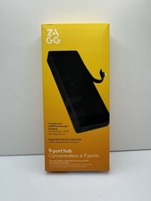 ZAGG 9-Port Hub – 2 USB-C, 2 HDMI (4K 60Hz), 1 USB-A (10Gbps), SD & MicroSD picture