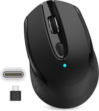 USB C Wireless Mouse, Type C Silent Mouse for Macbook Air/Pro, 2.4G Cordless picture