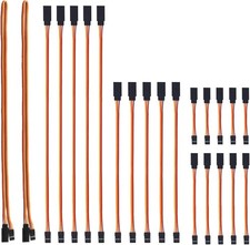 22pcs 3Pin Servo Extension Cable Cord Male to Female Wire Connectors 5 Types for picture