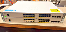 Cisco CBS 350-24P-4G Managed Switch PoE Used (LOT OF 2) GREAT DEAL picture