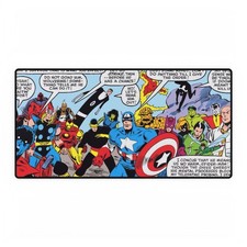 Marvel Superheroes Classic Comic Book Panel Speech Bubbles Vintage Art Mouse Pad picture