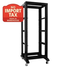 New 27U 4 Post Open Frame Network It Server Rack 17