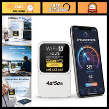 Unlocked 4G LTE Portable WiFi Hotspot Router, 300Mbps, 15 Devices, 3000mAh Batte picture