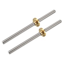 2PCS 150mm T8 Pitch 2mm Lead 2mm Lead Screw Rod with Copper Nut for 3D Printer picture