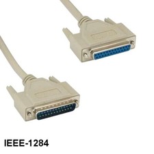 10x 10ft IEEE1284 DB25 25Pin Male to Female Cable 28AWG Printer Bi-Direction picture