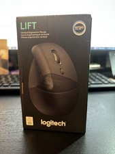 Logitech Lift Left Vertical Ergonomic Wirless Mouse Graphite 910-006467 picture