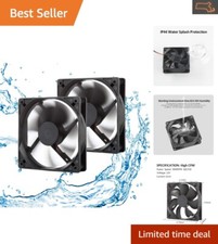Durable and Moisture-Proof: 120mm High-Speed Fan 2-Pack for Various Applications picture