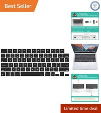 Ultra-Thin Black Silicone Keyboard Cover for MacBook Air & Pro - 15 & 16 inch picture