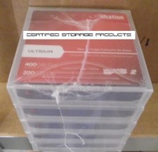 NEW 5/PK Imation 200GB / 400GB LTO Ultrium 2 Data Tape Cartridge LTO2 16598 picture