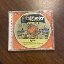 Softkey PrintMaster Gold Classic for Windows 3.1 & 95 PC CD Vintage picture