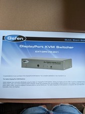 Gefen EXT-DPKVM-241 2x1 DisplayPort KVM Switch Box w/ USB 2.0, Gray picture