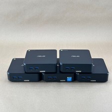 Lot of 5 ASUS Chromebox CN60 Celeron 2955U 2GB RAM 16GB SSD w/ Power Adapters picture