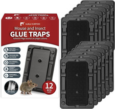 Mouse & Insect Traps 12 Pack, Heavier Sticky Traps with Non-Toxic Glue for Small picture